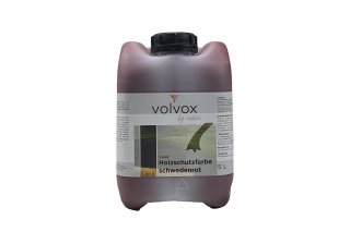 Volvox Holzschutzfarbe schwedenrot 5 Liter